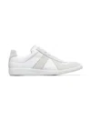 Maison Margiela Logo-patch Lace-up Sneakers In White