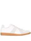 Maison Margiela Off White Leather And Grey Suede Replica Sneakers