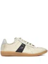 Maison Margiela Replica Leather And Suede-trimmed Twill Sneakers