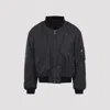 Maison Margiela Nylon Blend Bomber Jacket With Polyester Lining In Gray