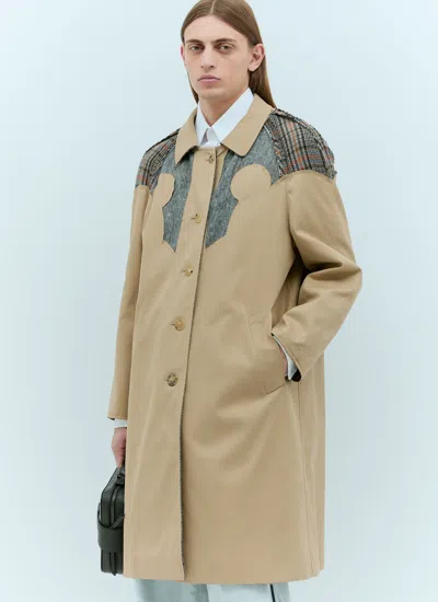 Maison Margiela Reversible Décortiqué Coat In Cream