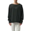 Maison Margiela Men's Charcoal Cotton Sweatshirt In Washed Black