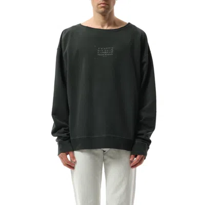 MAISON MARGIELA MEN'S SMALL NUMBER LOGO SWEATSHIRT