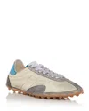 Maison Margiela Sprinters Low Top Sneakers With Dirty Effect In Light/yellow