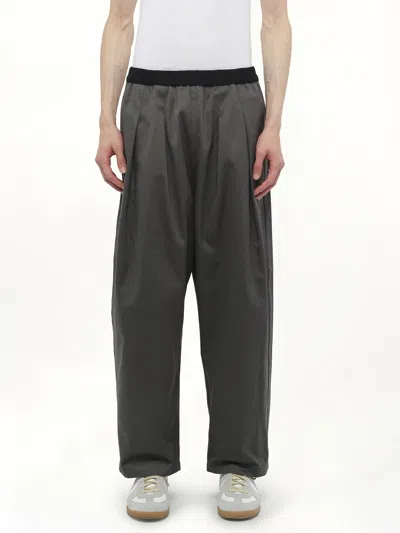 Maison Margiela Men's Stone Washed Relax Chinos In Black
