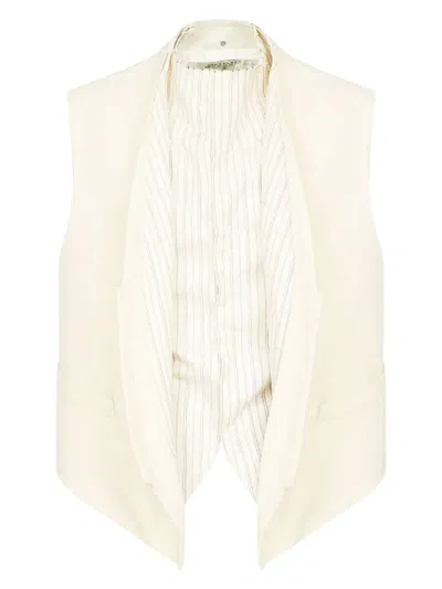Maison Margiela Men's Striped Panel Waistcoat