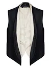 Maison Margiela Men's Striped Panel Waistcoat