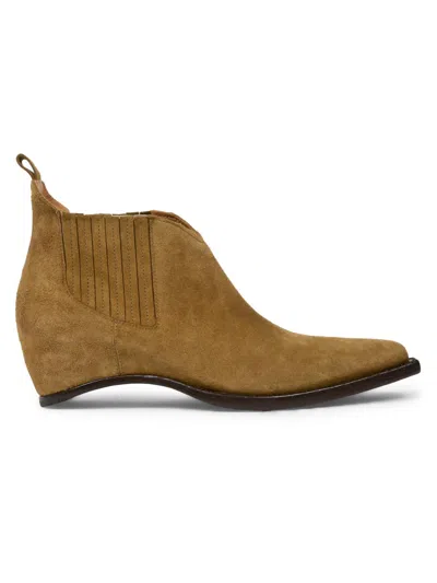 Maison Margiela Western Chelsea Heel-less Ankle Boots In Brown