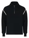Maison Margiela Turtleneck Elbow Patched Sweater In Black