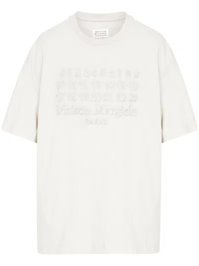 Maison Margiela Men's T-shirts And Polos In Beige | ModeSens