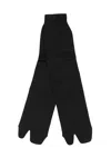 Maison Margiela Two-finger Ribbed Socks In 900 Black