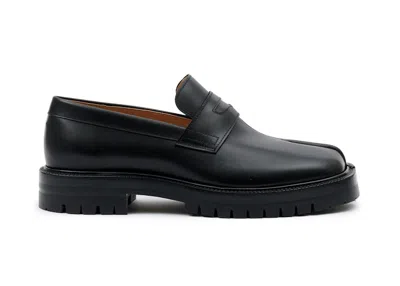 Pre-owned Maison Margiela Men Tabi County Loafer Sneakers In Black