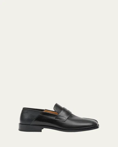MAISON MARGIELA MEN'S TABI LEATHER PENNY LOAFERS