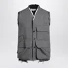 Maison Margiela Work In Progress Wool Vest In Gray