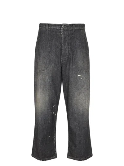 MAISON MARGIELA MEN'S WIDE LEG JEANS