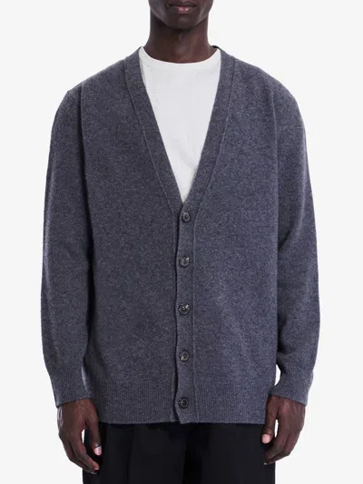 Maison Margiela Men's Wool Cardigan In Black