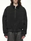Maison Margiela Yoke Caban Jacket Man Black In Black