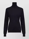 Maison Margiela Blue Wool Turtleneck Sweater
