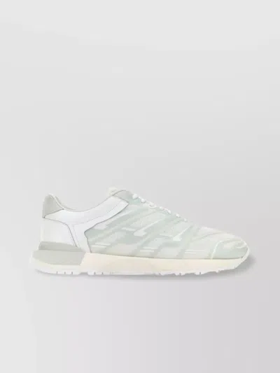 Maison Margiela Mesh And Rubber Sneakers In Multi