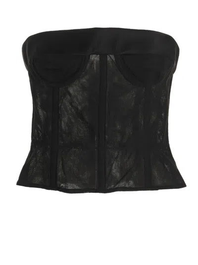 MAISON MARGIELA MAISON MARGIELA MESH BUSTIER TOP