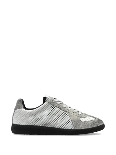 Maison Margiela Logo Printed Sports Shoes In Neutral