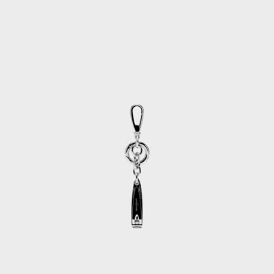 Maison Margiela Metal Nail Cutter Charm Unisex Silver In Black