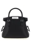 Maison Margiela Structured Textured Leather Shoulder Bag In Black