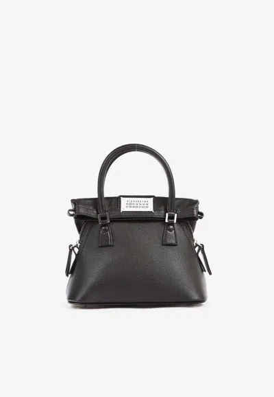 Maison Margiela Micro 5ac Classique Tote Bag In Black