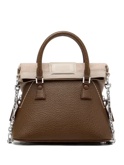 Maison Margiela Micro 5ac Tote Bag In Brown