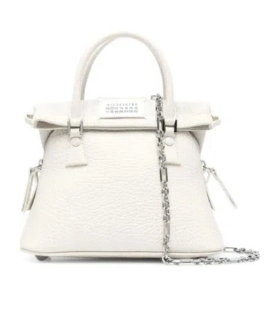 Maison Margiela Micro 5ac Tote Bag In Gray
