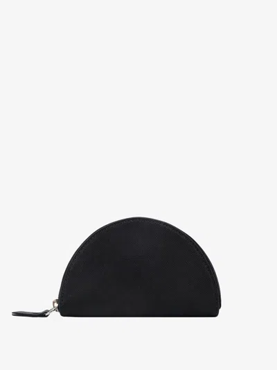 Maison Margiela Micro Crescent Clutch Bag In Black
