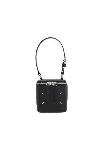 Maison Margiela Mini Cube Tote Bag In Black