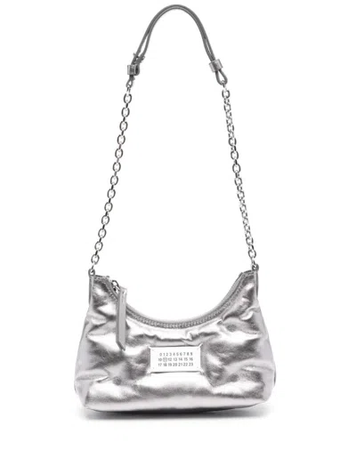 Maison Margiela Micro Glam Slam Mini Bag In Silver