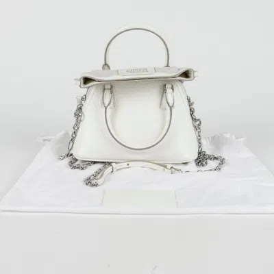Maison Margiela Micro Tote Shoulder Bag In White