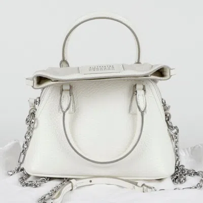 Maison Margiela Micro Tote Shoulder Bag In White