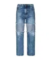 Maison Margiela Mid-rise Distressed Jeans In Blue