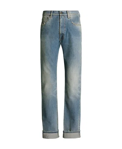 Maison Margiela Mid-rise Straight-leg Jeans In Blue