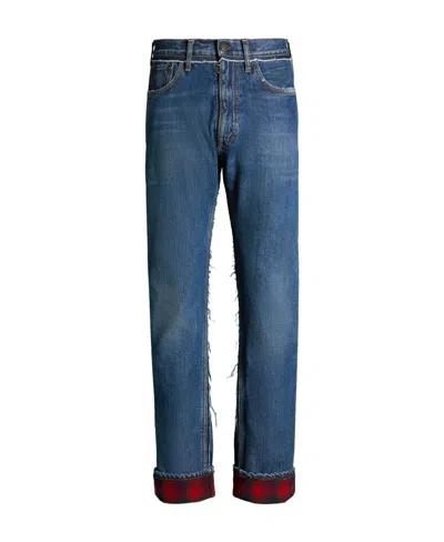 Maison Margiela Mid-rise Tapered-leg Jeans In Blue