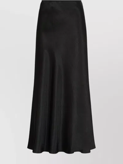 MAISON MARGIELA MIDI A-LINE SATIN SKIRT HIGH WAIST