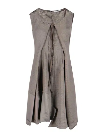 Maison Margiela Midi Dress In Gray