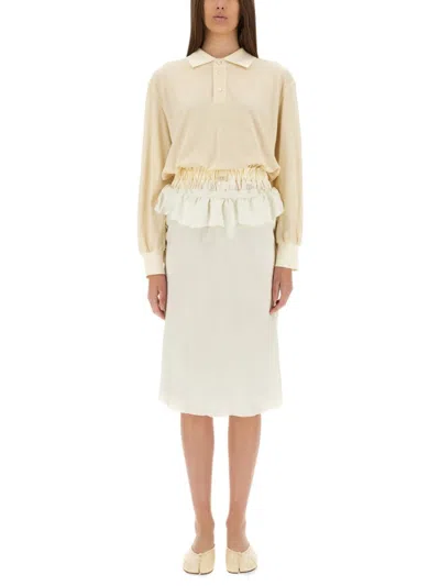 MAISON MARGIELA MAISON MARGIELA MIDI DRESS WITH POLO-STYLE TOP