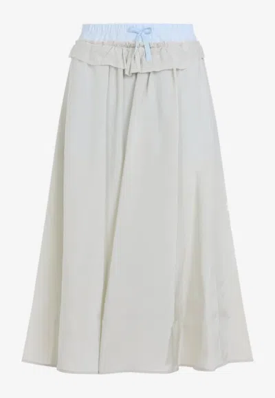 Maison Margiela Midi Flared Skirt