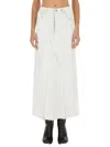 Maison Margiela Coated Denim Long Skirt