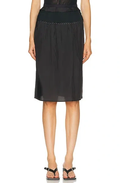 Maison Margiela Midi Skirt In Black