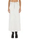 Maison Margiela Coated Denim Long Skirt