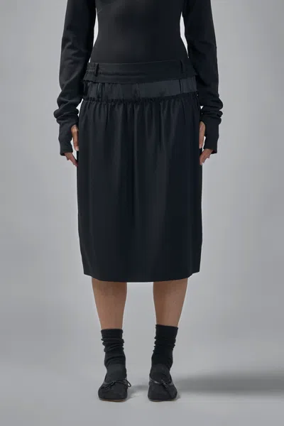 Maison Margiela Midi Skirt In Black