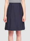 Maison Margiela Midi Skirt In Blue