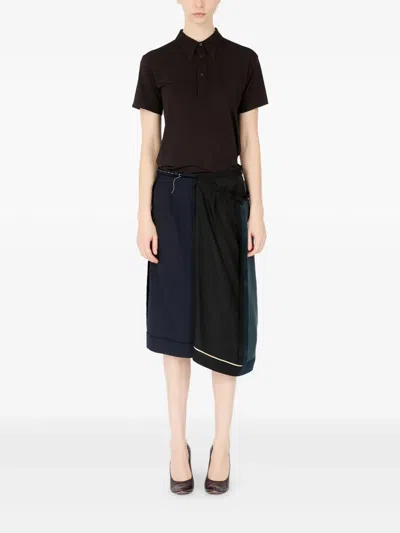 Maison Margiela Midi Skirt In Brown