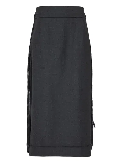 Maison Margiela Midi Skirt Clothing In Black