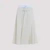 Maison Margiela Maxi Skirt With Flowing Silhouette In White